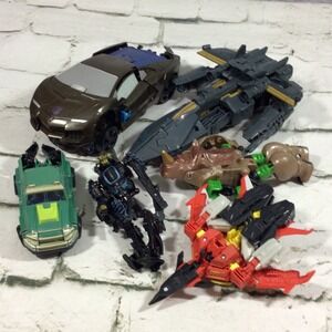 Transformers Action Figures Lot Of 6 Loose Mixed As-Is Some Incomplete